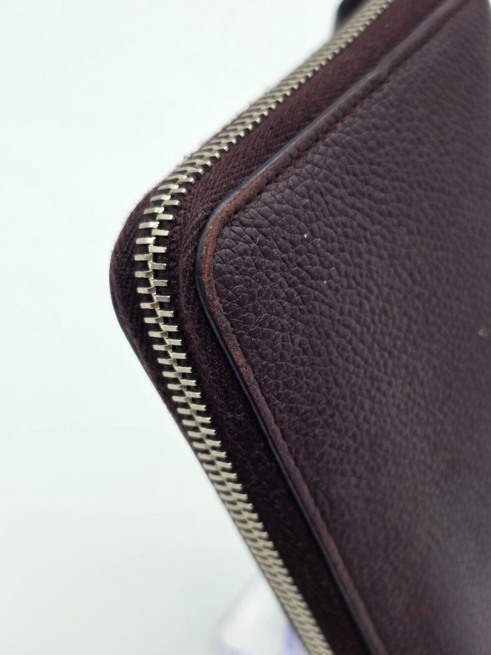 YSL Maroon Zipper Long Wallet - Picture 13 of 16